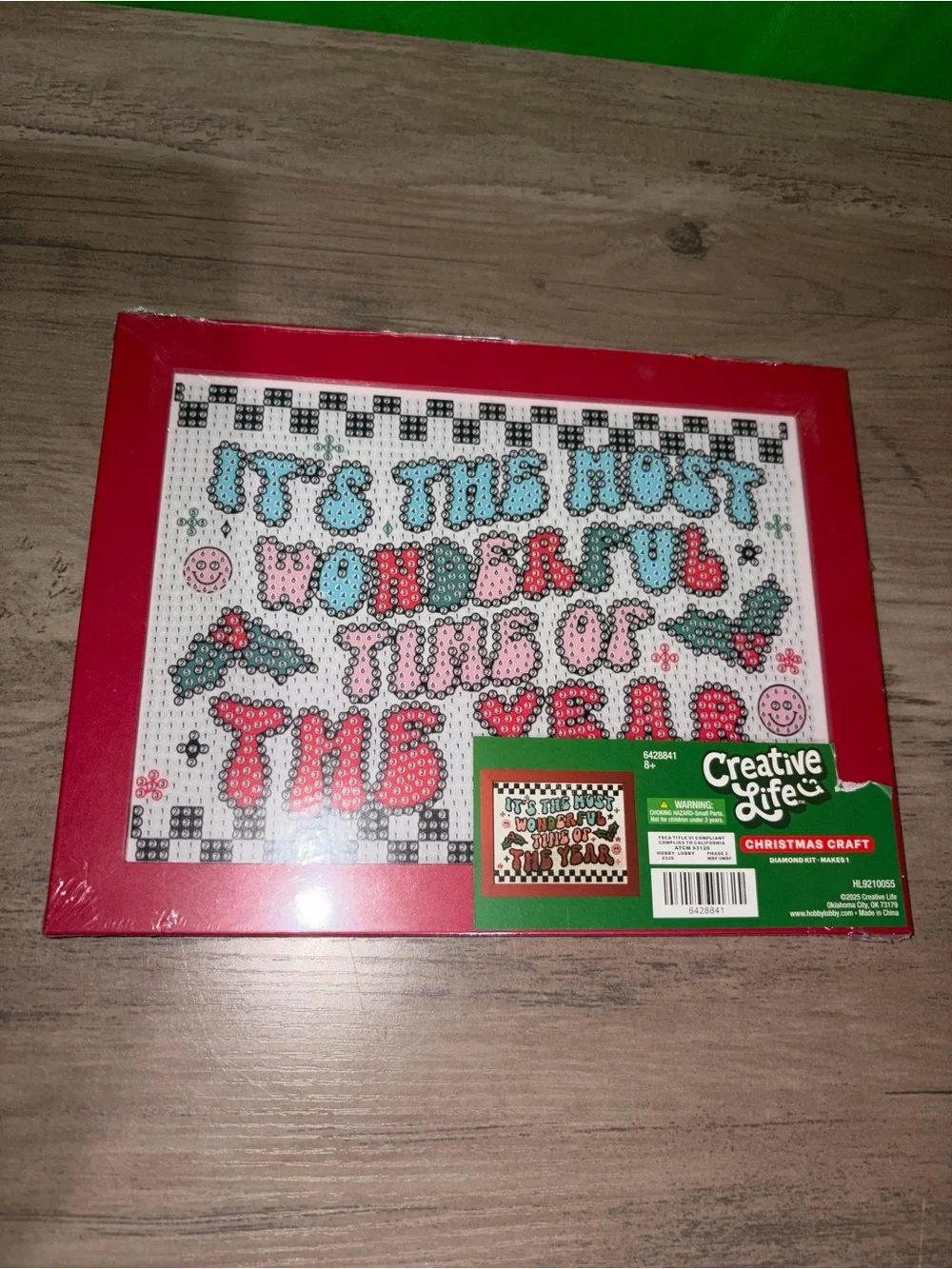 Creative Life Christmas Diamond Painting Kit Most Wonderful Time New